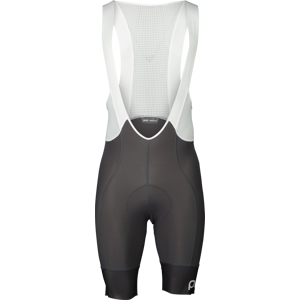 POC Men's Essential Road VPDs Bib Shorts Sylvanite Grey/Hydrogen White S, Sylvanite Grey/Hydrogen White