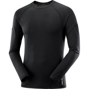 Salomon Men's Cross Run Top Deep Black L, Deep Black