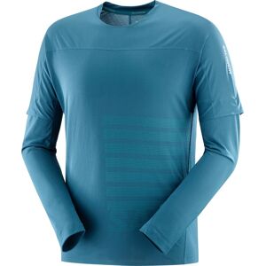 Salomon Men's Sense Aero Graphic Long Sleeve Deep Dive M, Deep Dive