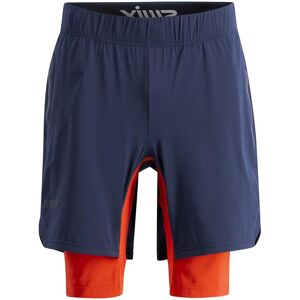 Swix Men's Pace Hybrid Shorts Dark Navy / Lava XXL, Dark Navy / Lava