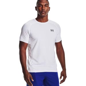 Under Armour Men's UA HG Armour Fitted Short Sleeve White L, White