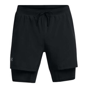 Under Armour Men's UA Launch 5'' 2-In-1 Short Black XL, Black