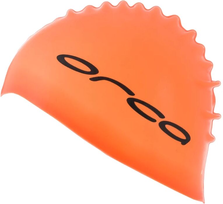 Orca Silicone Swim Cap Orange Orange OneSize