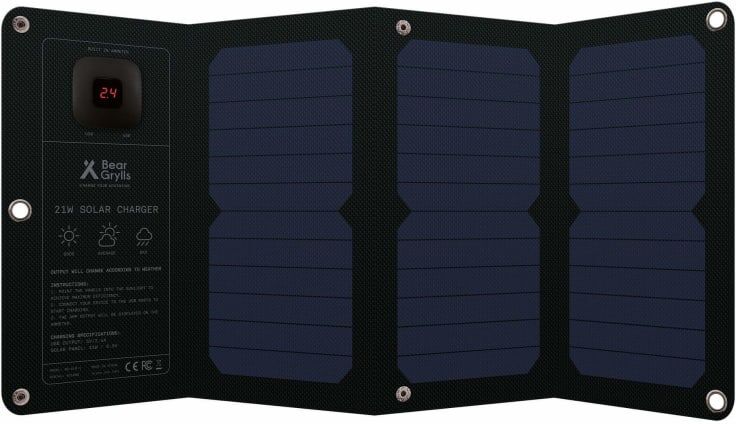 Bear Grylls 21 W Fold-out Solar Mat Sort Sort OneSize Bear Grylls 21 W Fold-out Solar Mat Sort Sort OneSize