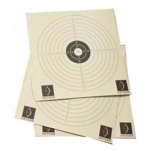 Hatsan Paper Target 10-rings 14x14 cm Beige OneSize, Beige