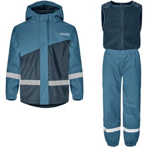 Urberg Kids' Sylte PU Rain Set Mallard Blue 98/104, Mallard Blue