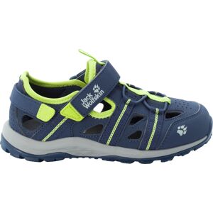 Jack Wolfskin Kids' Sun Climber Blue / Lime 30, Blue / Lime