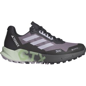 Adidas Women's Terrex Agravic Flow 2.0 GORE-TEX Trail Running Shoes Preloved Fig/Silver Dawn/Semi Green Spark 37 1/3, Preloved Fig/Silver Dawn/Semi Green Spark