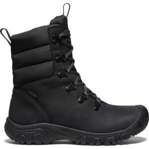 Keen Women's Greta Waterproof Boot Black-Black 36, Black/Black