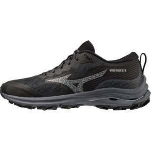 Mizuno Women's Wave Rider GORE-TEX Black/Ombre Blue/Silverstar 38.5, Black/Ombre Blue/Silverstar