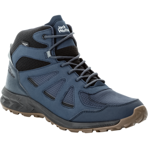 Jack Wolfskin Men's Woodland 2 Texapore Mid Night Blue 42.5, Night Blue