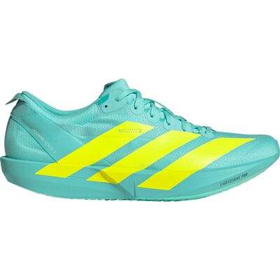 Adidas Men's Adizero Adios 9 Flash Aqua/Lucid Lemon/Zero Metalic, 46 Adidas Men's Adizero Adios 9 Flash Aqua/Lucid Lemon/Zero Metalic, 46
