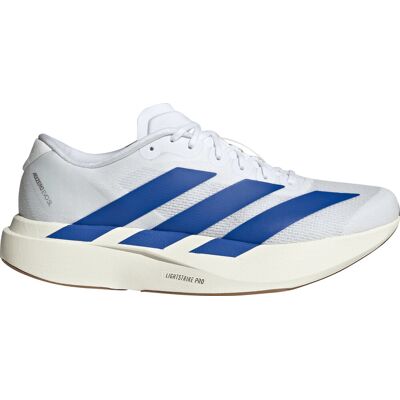 Adidas Men's Adizero Evo SL Cloud White / Royal Blue / Pure Ruby, 42 Adidas Men's Adizero Evo SL Cloud White / Royal Blue / Pure Ruby, 42