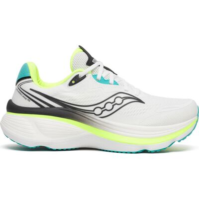 Saucony Men's Hurricane 26 White/citron, 47 Saucony Men's Hurricane 26 White/citron, 47