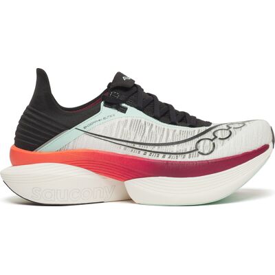Saucony Unisex Endorphin Elite 2 White/crimson, 42 Saucony Unisex Endorphin Elite 2 White/crimson, 42