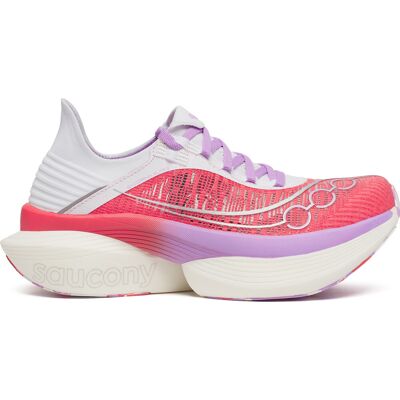 Saucony Unisex Endorphin Elite 2 Coral/white, 38 Saucony Unisex Endorphin Elite 2 Coral/white, 38