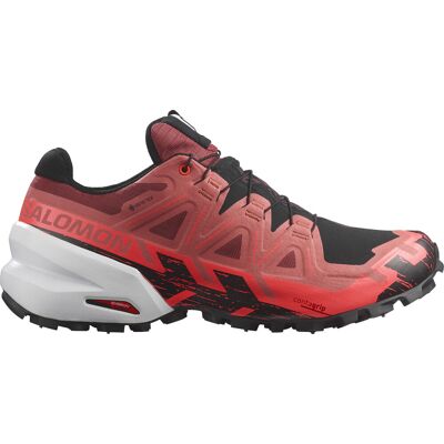 Salomon Unisex Spikecross 6 GORE-TEX Cow Hide/Black/Fiery Coral, 38 2/3 Salomon Unisex Spikecross 6 GORE-TEX Cow Hide/Black/Fiery Coral, 38 2/3