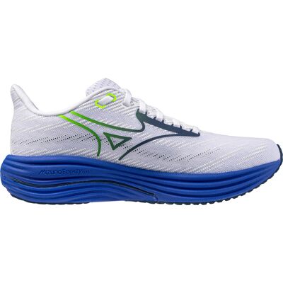 Mizuno Men's Wave Rider 29 White/estate Blue/lightning Yellow, 42 Mizuno Men's Wave Rider 29 White/estate Blue/lightning Yellow, 42