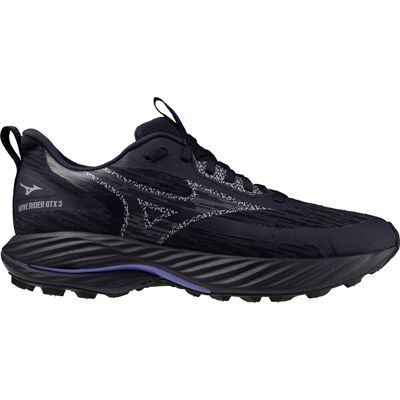 Mizuno Women's Wave Rider GORE-TEX 3 Odyssey Gray/Icelandic Blue/Iris Bloom, 36.5 Mizuno Women's Wave Rider GORE-TEX 3 Odyssey Gray/Icelandic Blue/Iris Bloom, 36.5