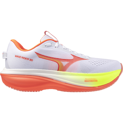 Mizuno Women´s Wave Rider 30 White/lava Orange/lime Pulp, 40 Mizuno Women´s Wave Rider 30 White/lava Orange/lime Pulp, 40