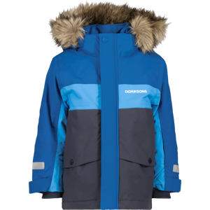 Didriksons Kids' Bjärven Parka 2 Classic Blue 100, Classic Blue