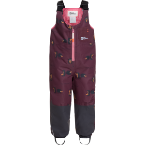 Jack Wolfskin Kids' Gleely 2-Layer Insulated Print Bib Boysenberry 51 128, Boysenberry 51