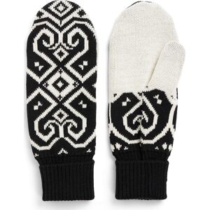 Dale of Norway Falun Merino Wool Mittens Black Offwhite S-M, Black Offwhite