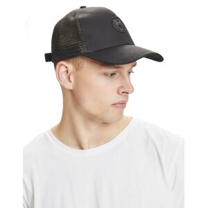 Knowledge Cotton Apparel Pacific Twill Trucker Cap Black Jet OneSize, Black Jet