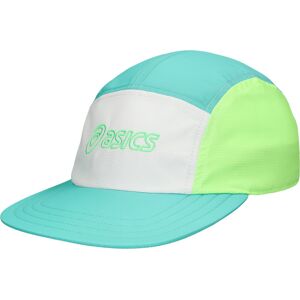 Asics Performance Running 5 Panel Cap Aurora Green/Cream, M/L Asics Performance Running 5 Panel Cap Aurora Green/Cream, M/L