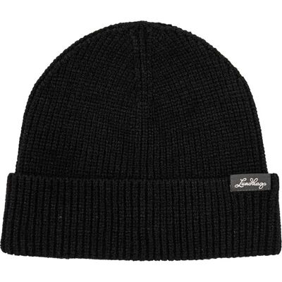 Lundhags Core Ribbed Beanie Black, One Size Lundhags Core Ribbed Beanie Black, One Size