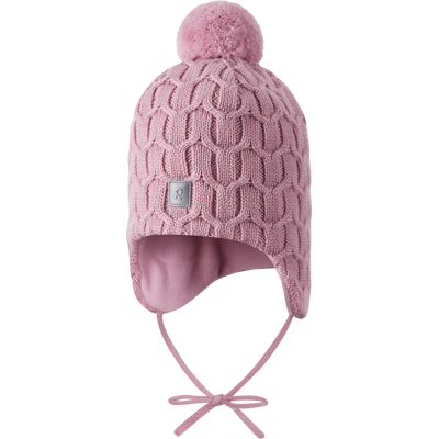Reima Kids' Nunavut Beanie Grey Pink, 48 Reima Kids' Nunavut Beanie Grey Pink, 48