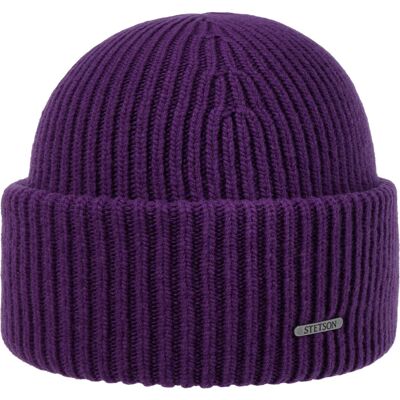Stetson Classic Uni Wool Beanie Hat Blue/White, One Size Stetson Classic Uni Wool Beanie Hat Blue/White, One Size