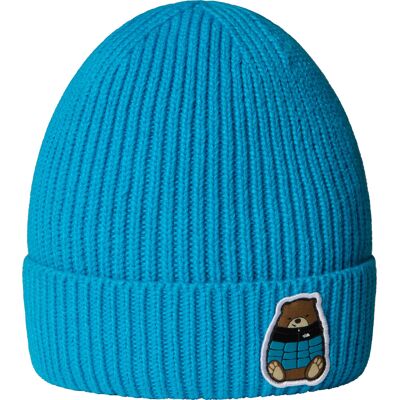 The North Face Kids' TNF Logo Box Cuffed Beanie Meridian Blue/nuptse Be, OneSize The North Face Kids' TNF Logo Box Cuffed Beanie Meridian Blue/nuptse Be, OneSize