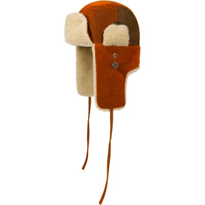 Stetson Corduroy Freestyle Bomber Aviator Hat Burned Orange, 56-57/M Stetson Corduroy Freestyle Bomber Aviator Hat Burned Orange, 56-57/M