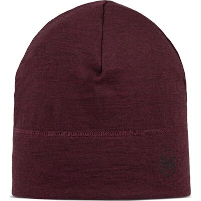 Buff Merino Lightweight Beanie Solid Garnet, One Size Buff Merino Lightweight Beanie Solid Garnet, One Size