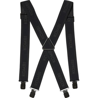 Kombi Unisex SUSPENDERS Black, One Size Kombi Unisex SUSPENDERS Black, One Size