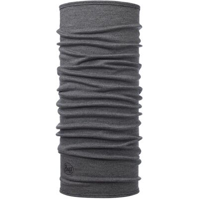 Buff Midweight Merino Wool Tubular Light Grey Melange, One Size Buff Midweight Merino Wool Tubular Light Grey Melange, One Size