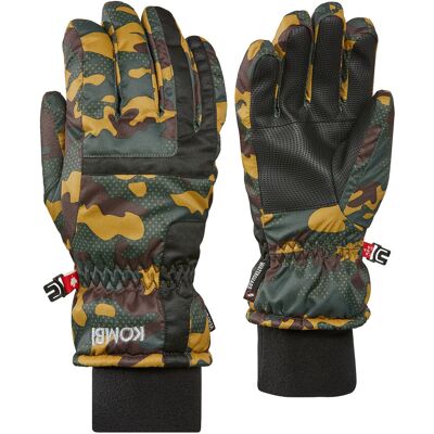 Kombi Juniors' Tucker Gloves Green Camo, XS Kombi Juniors' Tucker Gloves Green Camo, XS