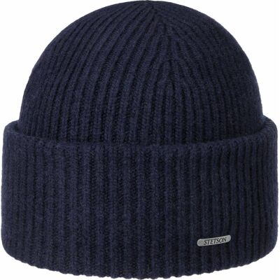 Stetson Classic Uni Wool Beanie Hat Navy, One Size Stetson Classic Uni Wool Beanie Hat Navy, One Size