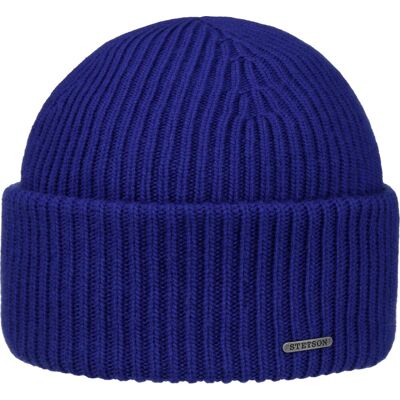 Stetson Classic Uni Wool Beanie Hat Royal Blue, One Size Stetson Classic Uni Wool Beanie Hat Royal Blue, One Size