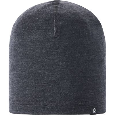Reima Kids' Beanie Dimma Black Melange, 48 Reima Kids' Beanie Dimma Black Melange, 48