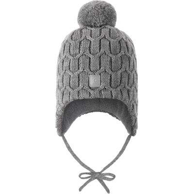 Reima Kids' Beanie Nunavut Melange Grey, 48 Reima Kids' Beanie Nunavut Melange Grey, 48