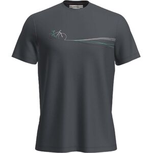 Icebreaker Men's Merino 150 Tech Lite III Short Sleeve Tee Cadence Paths Graphite M, Graphite