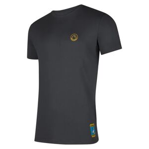 La Sportiva Climbing On The Moon T-Shirt M Carbon/Giallo M, Carbon/Giallo