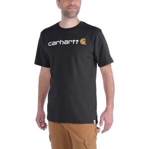 Carhartt Men's Core Logo T-Shirt Short Sleeve Black S, Black