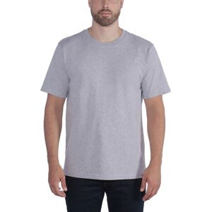 Carhartt Men's Relaxed Fit Heavyweight Short Sleeve T-Shirt Heather Grey XL, Heather Grey