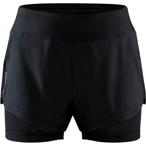 Craft Women's Adv Essence 2-in-1 Shorts Black M, Black