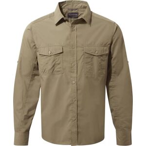 Craghoppers Men's Kiwi Long Sleeved Shirt Pebble S, Pebble