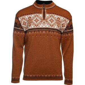 Dale of Norway Men's Blyfjell Knit Sweater Copper Offwhite Coffee Redrose M, Copper Offwhite Coffee Redrose