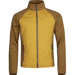 Halti Men's Streams Hybrid Knit Layer Jacket Dried Tobacco Yellow Melange XXL, Dried Tobacco Yellow Melange